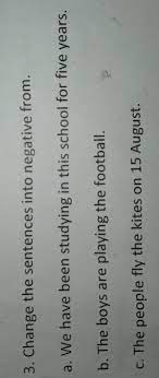 The boy can speak english very well. Pls Tell Me Change The Sentence Into Negative From Pls Pls Pls Pls Tell Me Brainly In