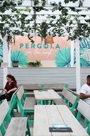Pergola On The Roof White City Middle Of Adventure Pergola On The Roof Pergola Plans Pergola