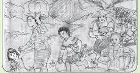 Melukis dan mewarnai gambar pemandangan dan. Gambar Cerita Cara Menggambar Teknik Kering Dan Basah