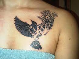 40 Genuinely Awesome Bird Tattoos You Ll Want On Your Skin Black Bird Tattoo Tattoos Neck Tattoo