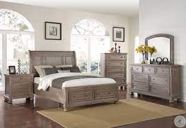 Bethel Wire Brushed Gray Storage Platform Sleigh Bedroom Set In 2021 Platform Bedroom Sets Bedroom Set Designs Master Bedroom Furniture