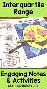Iqr Interquartile Range Activities Engaging For Middle School Math Students Data And Statistics Meas Middle School Math Teaching Middle School Maths Math