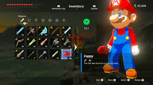 Browse and download minecraft zelda mods by the planet minecraft community. Cappy In Inventory Mod The Legend Of Zelda Breath Of The Wild Wiiu Mods