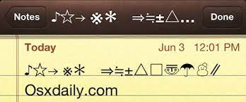 How to type star symbols? Add Type Symbols Glyphs And Special Characters To The Ios Keyboard Osxdaily