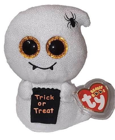 Ty Beanie Boos - HAUNTS Halloween Ghost (Regular Size 6" Plush)(Clair's  Exclusive) (BONUS 1 RANDOM TY ERASER) - Walmart.com