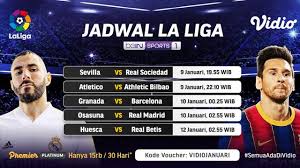 Jadwal liga spanyol 2020/2021 matchday ke 1 | la liga 2020/21 jadwal liga spanyol pekan ke 1 liga spanyol liga. Jadwal Live Streaming Liga Spanyol Pekan Ke 18 Di Vidio Barcelona Mulai Bangkit Spanyol Bola Com