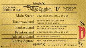 D Ticket Wallpaper From Disneyexperience Com Magic Kingdom Tickets Vintage Disneyland Magic Kingdom