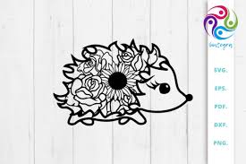 Free daisy vector download in ai, svg, eps and cdr. Floral Cute Hedgehog Svg Zentangle Graphic By Sintegra Creative Fabrica