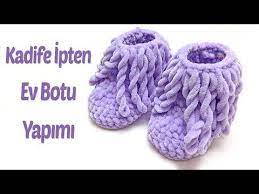 Kadife Ipten Puskullu Bebek Botu Yapilisi Turkce Videolu Sicak Tutan Bebek Bot Patik Modelleri Hem De Gosterisli Yeni B Bebek Bot Kadife Baby Knitting Patterns