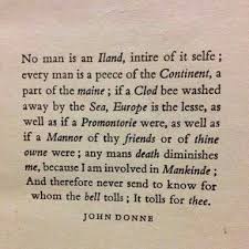 For Whom The Bell Tolls It Tolls For Thee John Donne Quotes Literary Quotes Poetry Quotes