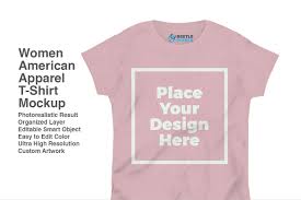 Women American Apparel Mockup Make Your Design More Realistic With Just A Few Clicks On This Mockup This Mockup Is Ver In 2020 Clothing Mockup American Apparel Mockup