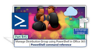 Manage Distribution Group Using Powershell In Office 365 Powershell Command Reference Part 1 5 Office 365 Manage Distribution