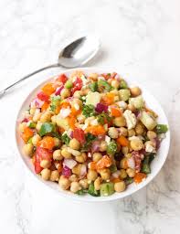Greek Chickpea Salad Loaded With Toppings A Simple And Healthy Dish To Whip Up Healthy Liv Com Greek Chickpea Salad Super Healthy Recipes Healthy Recipes
