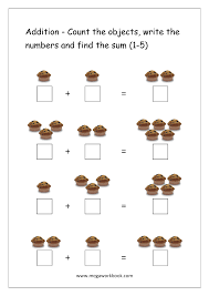 free printable number addition worksheets 1 10 for kindergarten and grade 1 addition on number line addition with pictures objects megaworkbook