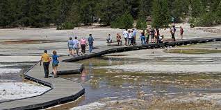 The basin is comprised of two distinct sections: Norris Geyser Basin Yellowstone National Park U S National Park Service