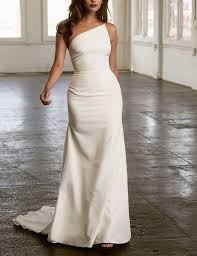 Sarah Seven Cindi One Shoulder Wedding Gown At Lovely Bride One Shoulder Wedding Gowns Wedding Dresses Modern Wedding Dress