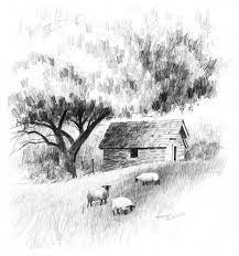 Links to more artworks by these contemporary artists and 3 pages for drawing pencil and further artists at the bottom of this page. A Landscape Drawing Lesson And Free Caran D Ache Pencils Landscape Drawing Tutorial Landscape Sketch Landscape Drawings