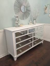 Mirrored Dresser Pure White With Mirrored Drawer Fronts And Painted Tops And Sides Shabby Chic Mirro Shabby Chic Dresser Shabby Chic Bedrooms Shabby Chic Room