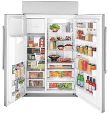 If the outage was long enough, the freezer may have had trouble maintaining cold enough temperatures for the ice maker to function. Cafe 48 Smart Built In Side By Side Refrigerator With Dispenser Csb48yp2ns1 Cafe Appliances