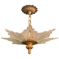Add to favorites more colors. Wonderful Mid Century Modern Semi Flushmount Star Glass Bronze Light Fixture For Sale At 1stdibs