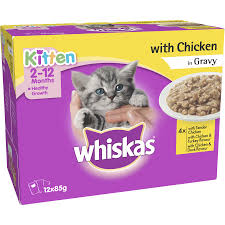 Maybe you would like to learn more about one of these? Whiskas Kitten Food 12 X 85g Chicken In Gravy Big W
