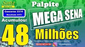 Como eu ganhei na mega sena? Resultado Mega Sena 2373 Palpite Concurso 2374 Sortemegasena