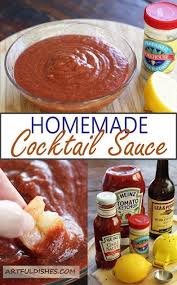 Homemade Cocktail Sauce Recipe Homemade Cocktail Sauce Food Homemade Cocktails