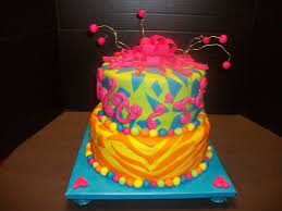 Happy Birthday Cake For 12 Year Old Boy Neon Cake Birthday Cakes Neon Cakes Birthday Desserts Girl Cakes