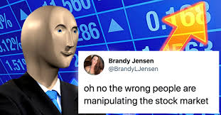 Just a bunch of good memes about how reddit successfully trolled wall street tycoons with gamestop stocks. 34 Funniest Tweets Memes About Reddit Buying Gamestop Stock To Fight Wall Street