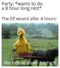 How long do horses sleep in a day? Epic Dnd Memes On Twitter Yes We Get It You Long Rest In 4 Hours Now Let Us Sleep Rpg Dnd