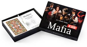 This mafia set includes 38 cards, instruction manual, and a logo pouch 7+ players, 10 to 30 mins to play, ages 13 and up customers who viewed this item also viewed. Mafia Playing Cards Official Edition