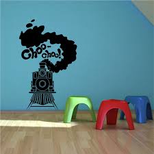 Retro beads wall stencil pattern! Steam Train Toy Track Boys Bedroom Wall Art Sticker Decal Transfer Stencil Mural Ebay