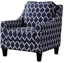 Amazon Com Best Master Furniture Tori Upholstered Living Room Arm Chair Blue Off White Kitchen Dining In 2020 Arm Chairs Living Room Armchair Furniture