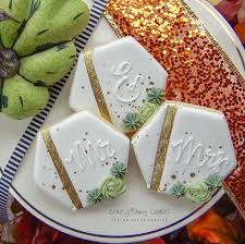Crazybaby Cookies On Instagram Mr Mrs Sweet Simple Succulents Weddin Bridal Cookies Wedding Cookies Decorated Wedding Shower Cookies