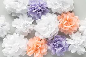 This tutorial gives instructions on how to make lovely large crepe i recently had the chance to make some wonderful large crepe paper flowers for a friend's wedding. Diy Wedding Paper Pom Poms Wedding Inspiration