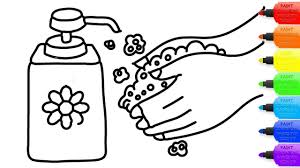 Coloring is another fun handwashing activity! How To Draw Wash Your Hands Coloring Page For Kids I Learn Coloring Home