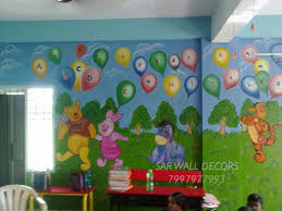 Kindergarden Wall Painting Ideas School Wall Art School Murals Art Classroom