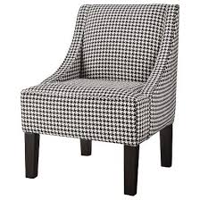 Black And White Houndstooth Accent Chair Possible Chair For Craft Room 149 99 Hudson Swoop Chair Prints Furniture Living Room Chairs Chair