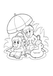Take plenty of printable summer coloring pages for your summer holiday to keep children happy on the way, or for a rainy day. Coloring Pages Happy Summer Coloring Pages