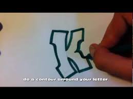 How To Draw Graffiti Alphabet Letters K Youtube