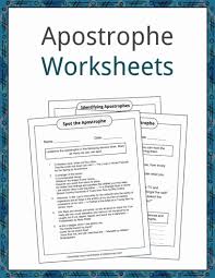 Apostrophe Examples Definition And Worksheets Kidskonnect
