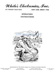 # you'll be the rangefinder for the artillery. White S Electronics Coinmaster V Supreme Operator Instructions Manual Pdf Download Manualslib
