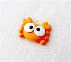 Tuto Realiser Un Crabe En Pate Polymere Par Ptitamande Fimo Kawaii Projets D Argile Bijoux En Pate Polymere
