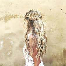 Cascading braided wedding hair grecian cascading loose fishtail curls Wedding Hair Styles 2019 Braided Hairstyles