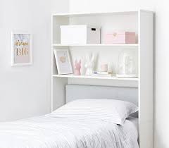 Headboard king size with shelves. Decorative Dorm Bed Shelf