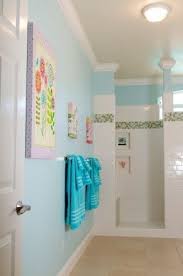 Not too light, not too dark, this gentle blue is perfect for walls, cabinets, and more. Pin By Allison Rosen On Bathrooms Laundry And Mud Rooms Kids Bathroom Design Bathroom Kids Kids Bathroom