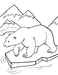 Free Polar Bear Coloring Page Polar Bear Coloring Page Polar Bear Color Bear Coloring Pages