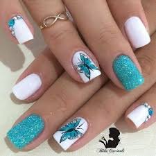 50 Beautiful Spring Nail Design Ideas Nail Designs Spring Trendy Nails Butterfly Nail Art