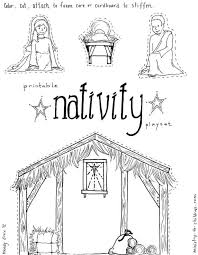 Silhouette of jesus in the sunlight. Jesus In The Manger Coloring Pages Nativity Playset Craft Ministry To Children