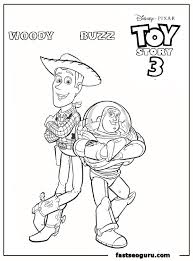 Toy story 188 coloring pages 18nza. Woody And Buzz Cartoon Coloring Page For Kids